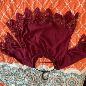 Off the shoulder shirt